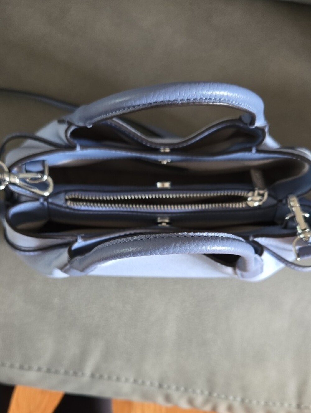 Kate Spade Small Dumpling Handbag, Periwinkle Blue, Multi-toned - Picture 8 of 13